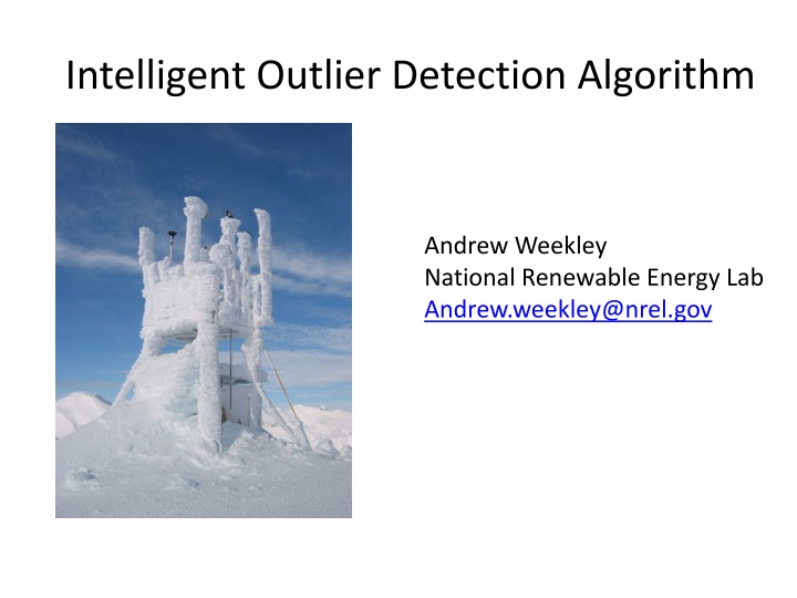 intelligent outlier detection algorithm