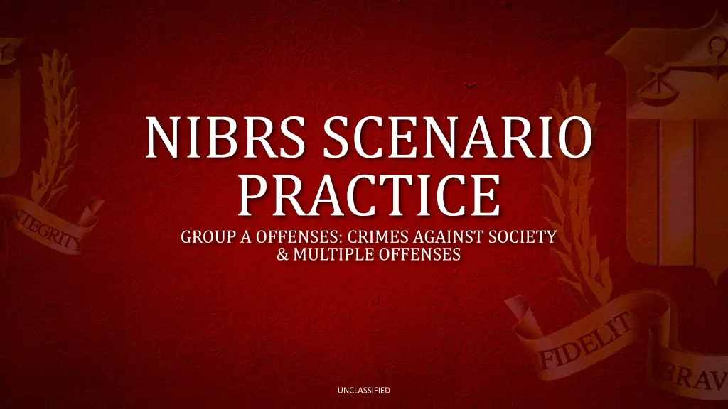 nibrs scenario practice group a offenses crimes 2