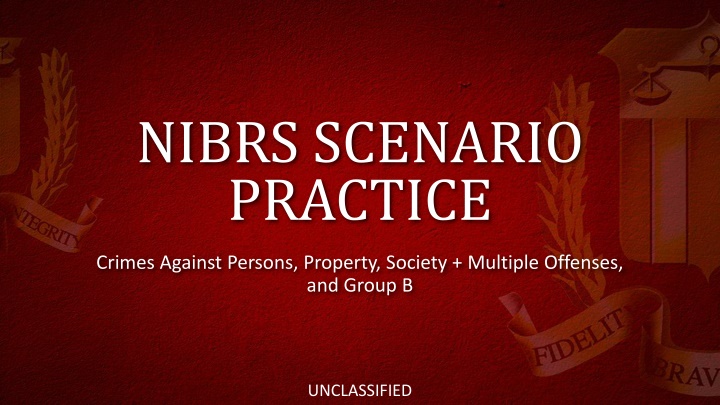 nibrs scenario practice