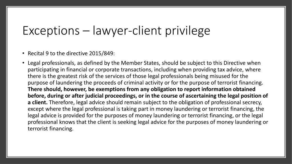 exceptions lawyer client privilege 3