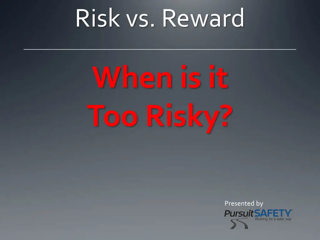 risk vs reward 4