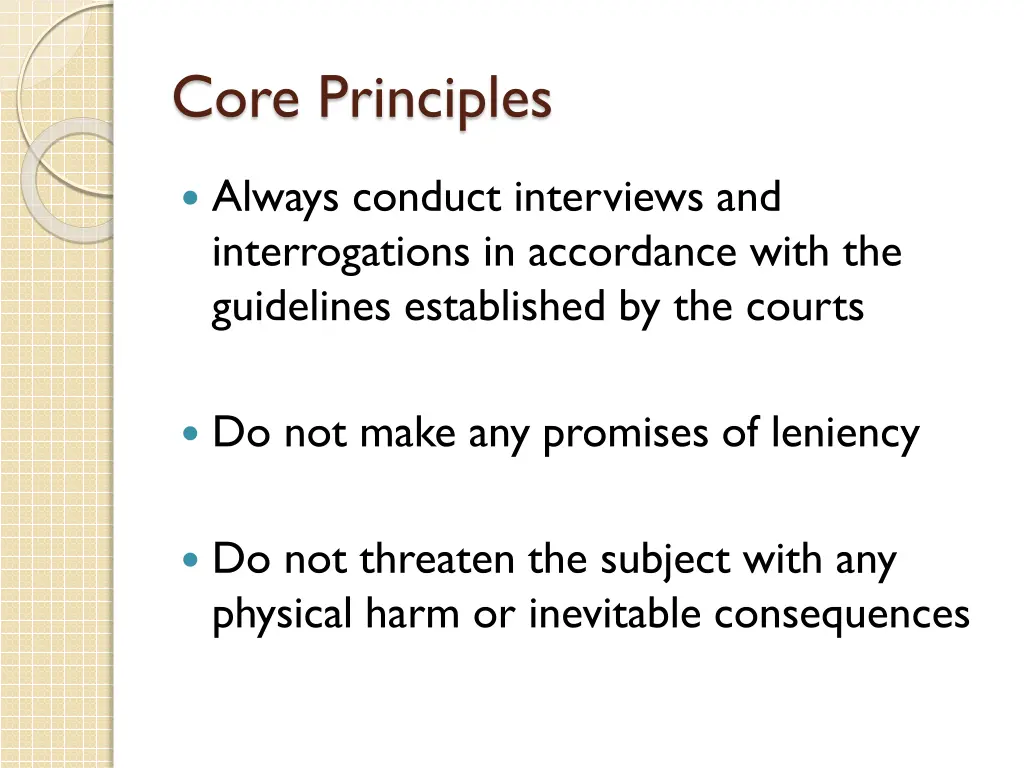 core principles