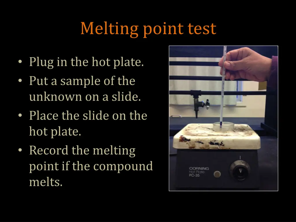 melting point test