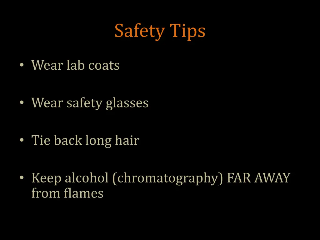 safety tips