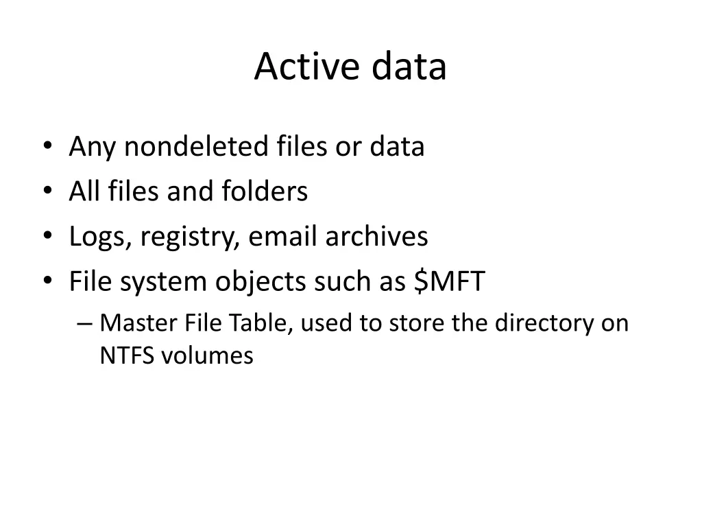 active data