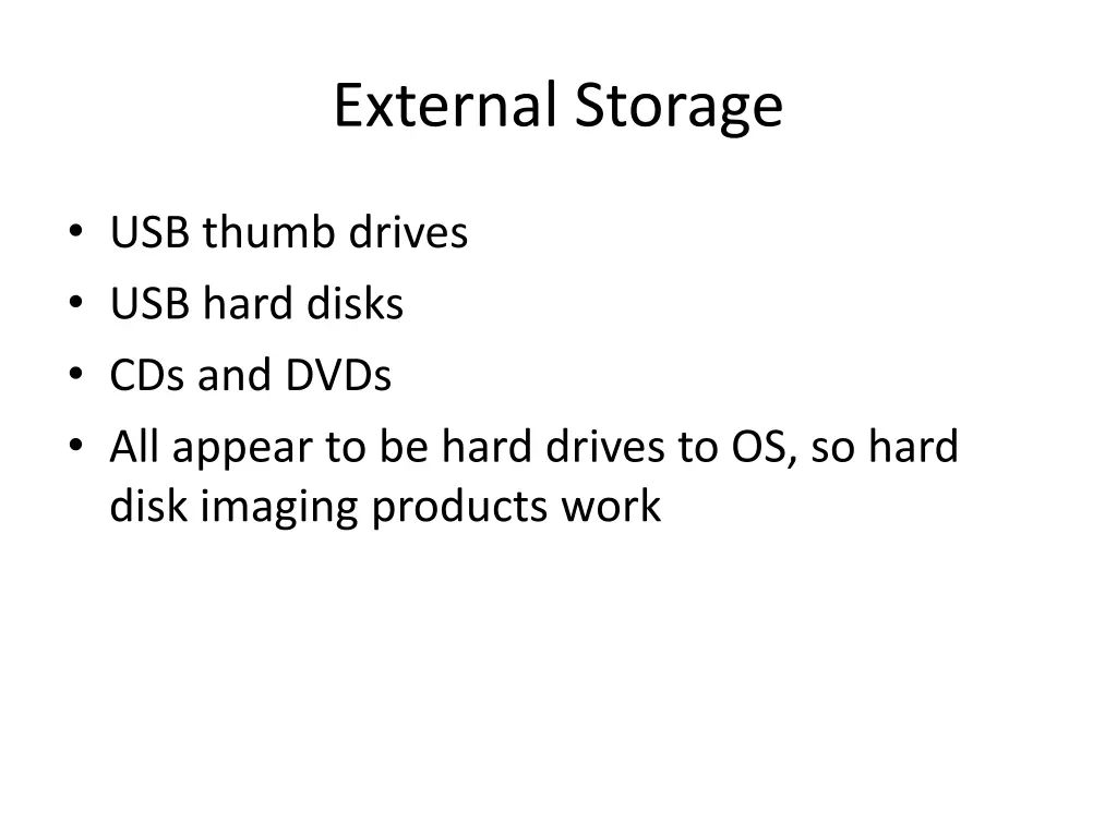 external storage