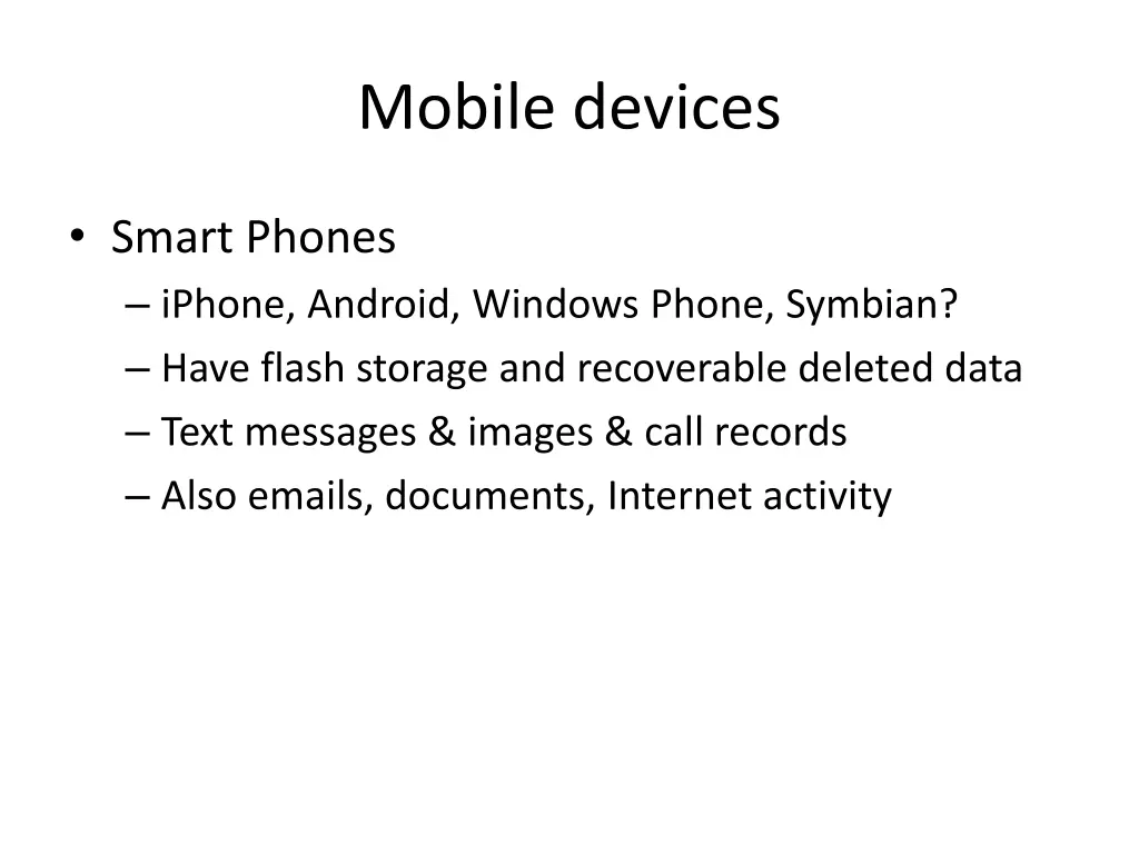 mobile devices 1