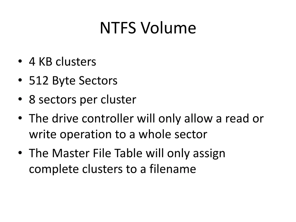 ntfs volume