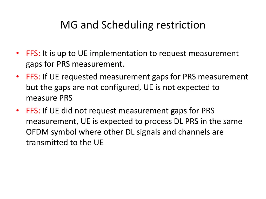 mg and scheduling restriction