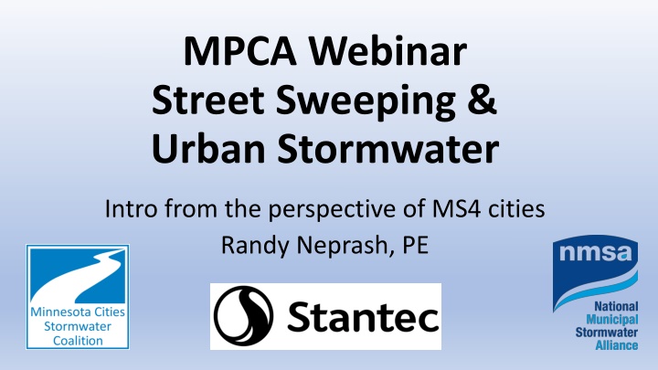 mpca webinar street sweeping urban stormwater