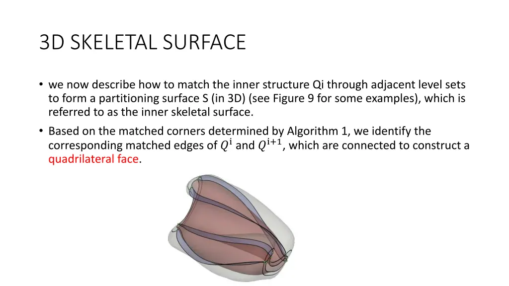 3d skeletal surface