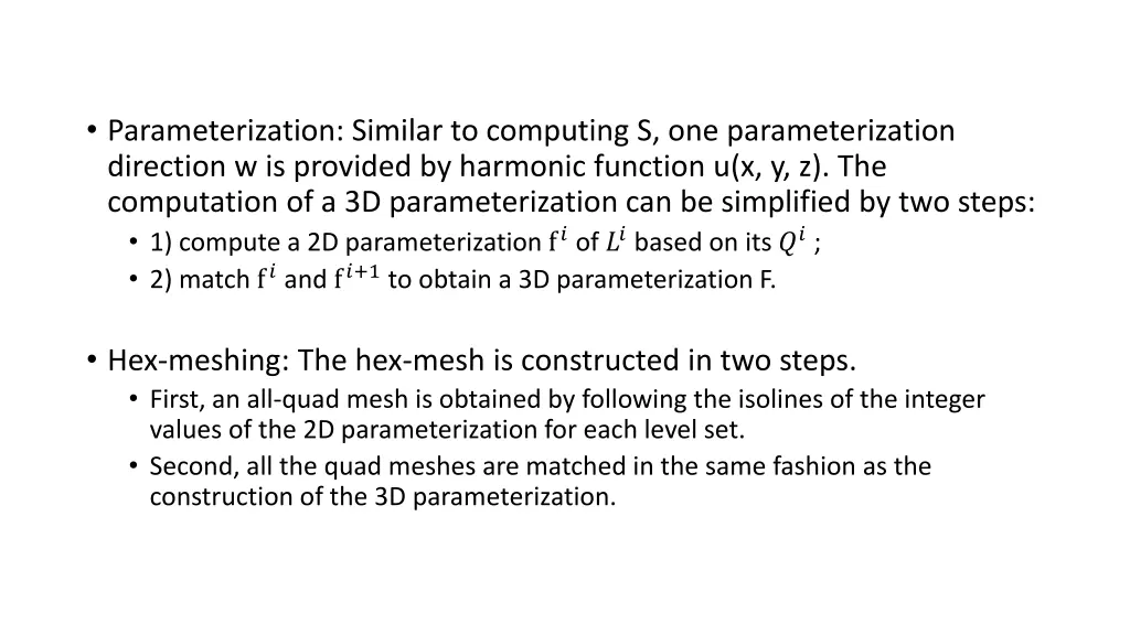 parameterization similar to computing