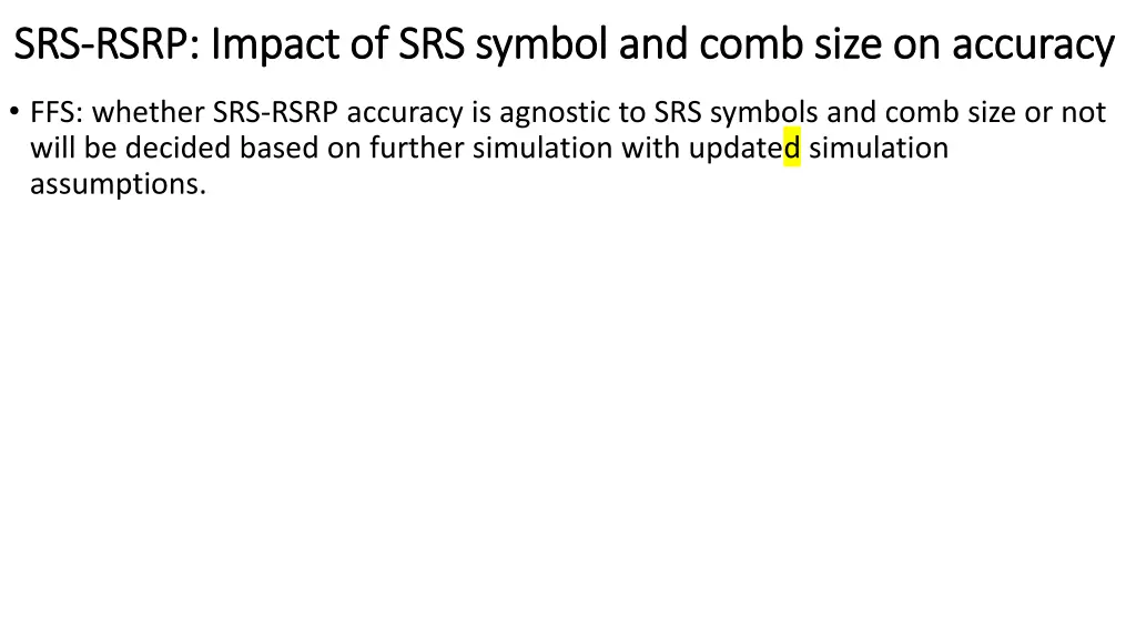 srs srs rsrp impact of srs symbol and comb size