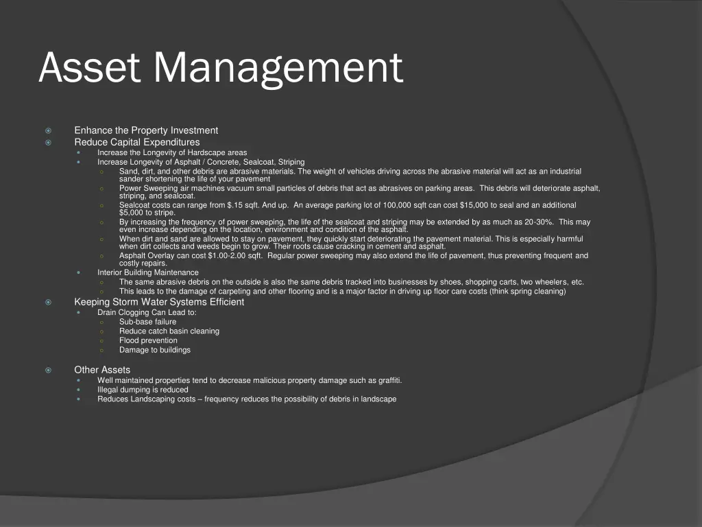 asset management