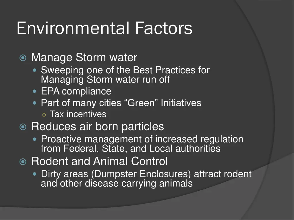 environmental factors