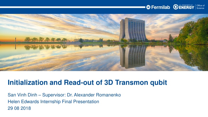 initialization and read out of 3d transmon qubit