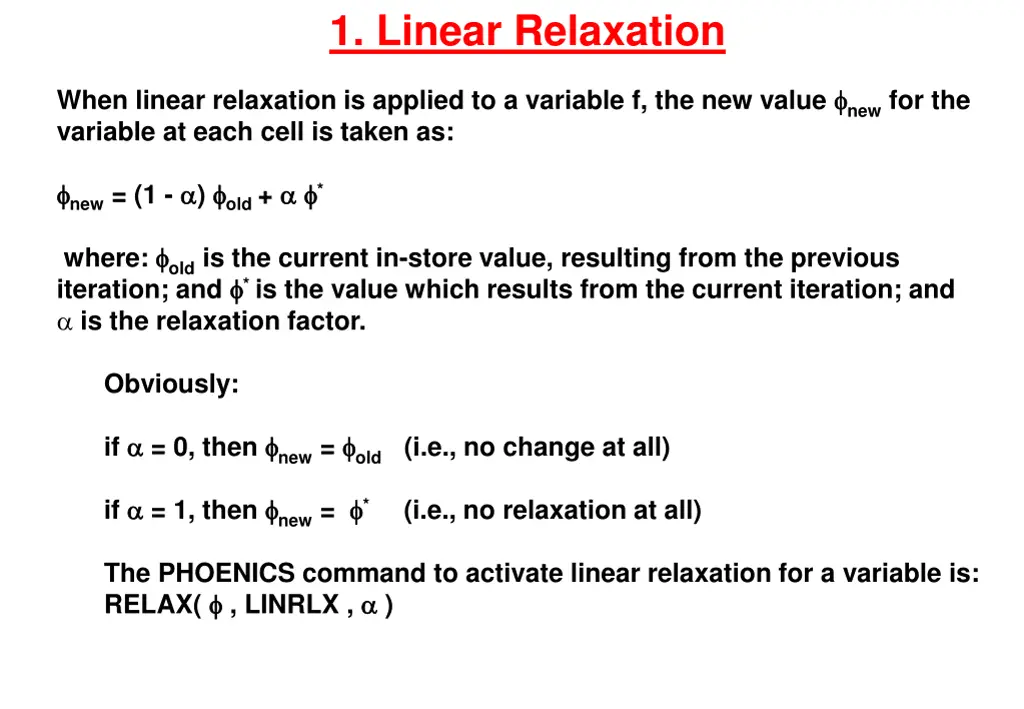 1 linear relaxation