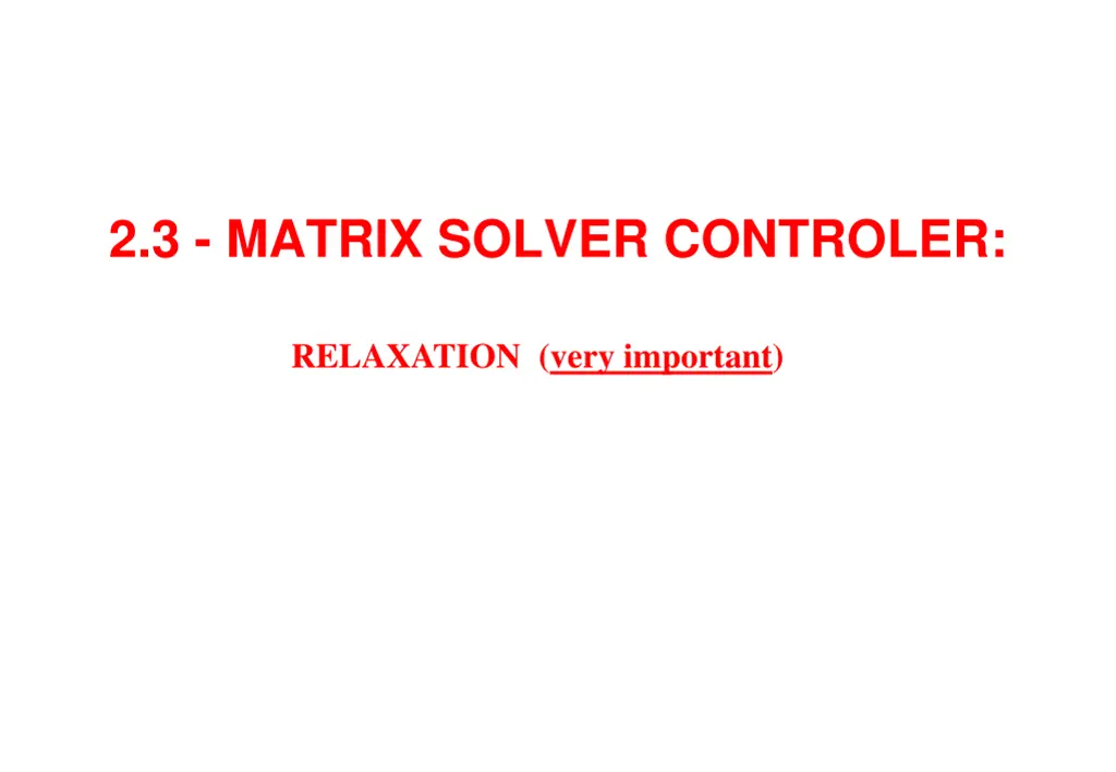 2 3 matrix solver controler