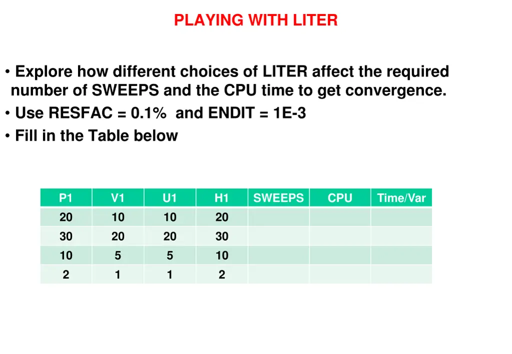 playing with liter