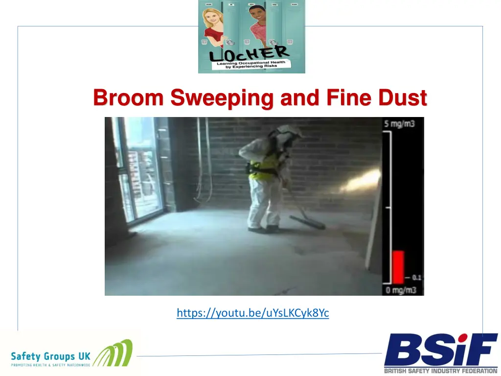 broom sweeping and fine dust