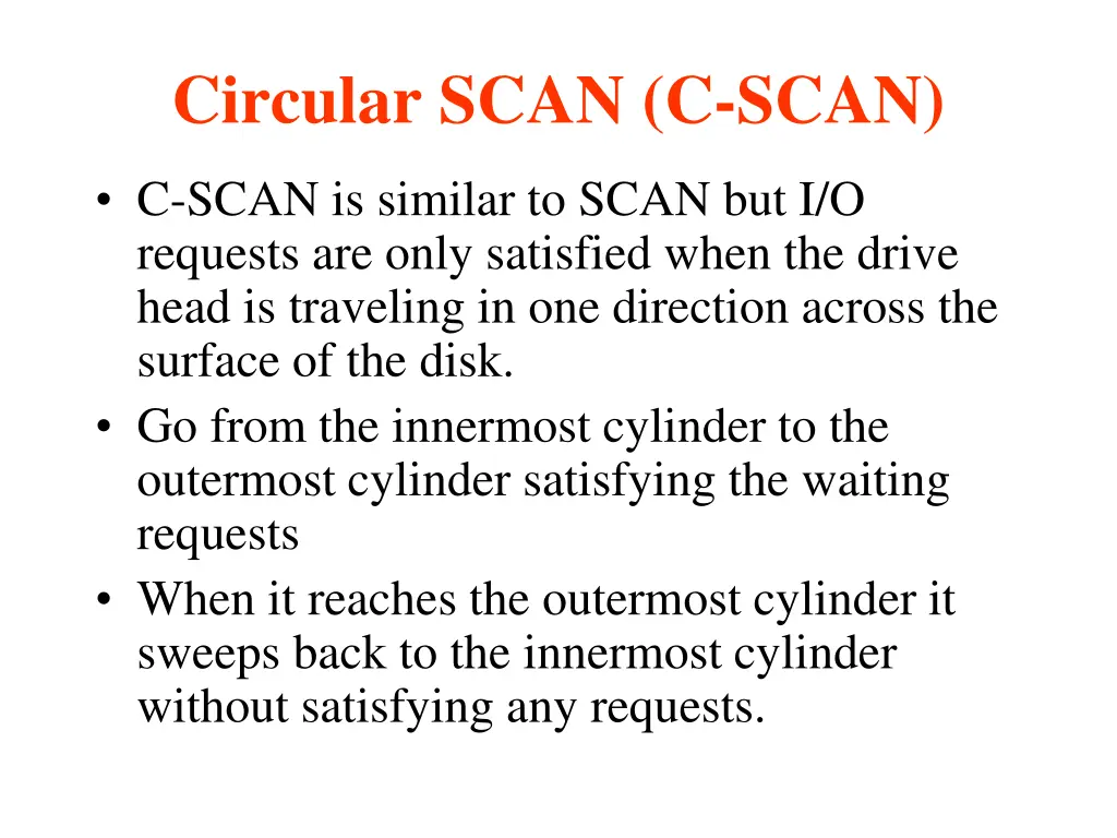 circular scan c scan