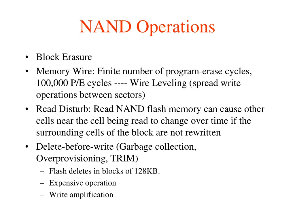 nand operations