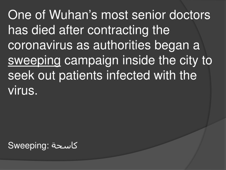 one of wuhan s most senior doctors has died after