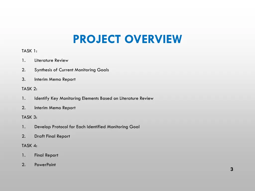 project overview