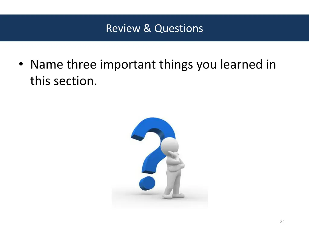 review questions