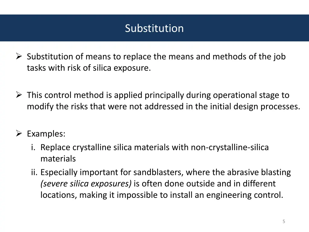 substitution