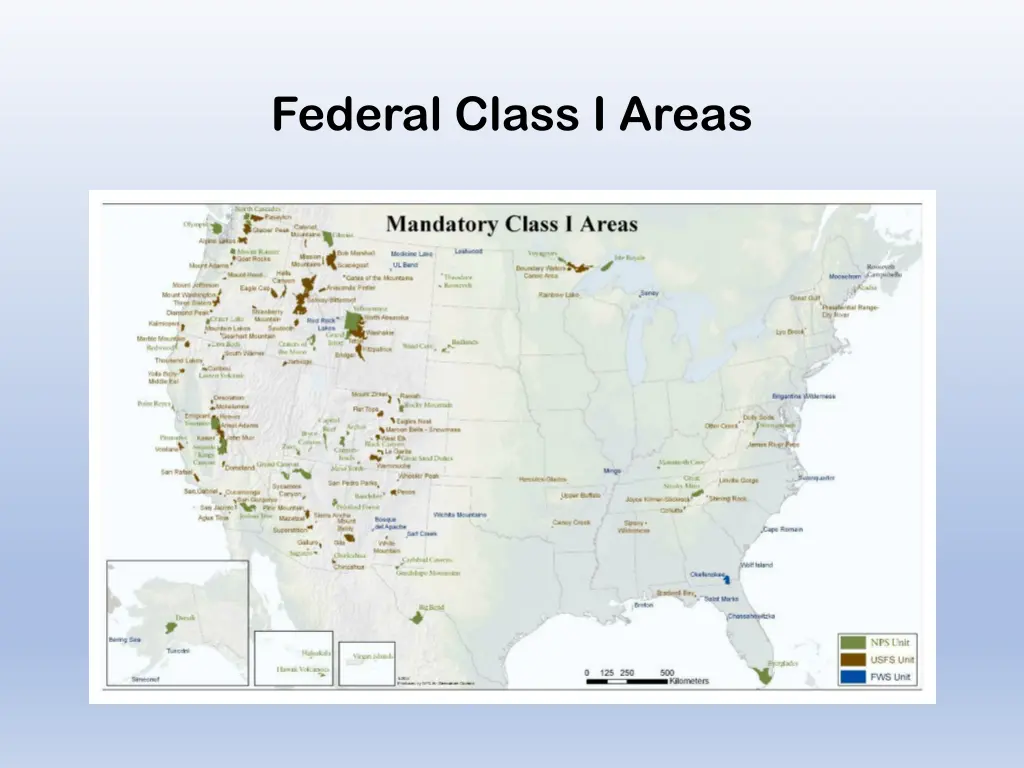 federal class i areas