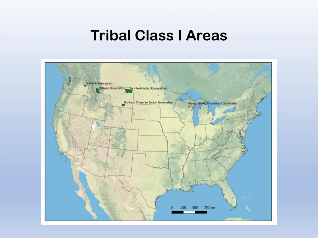 tribal class i areas