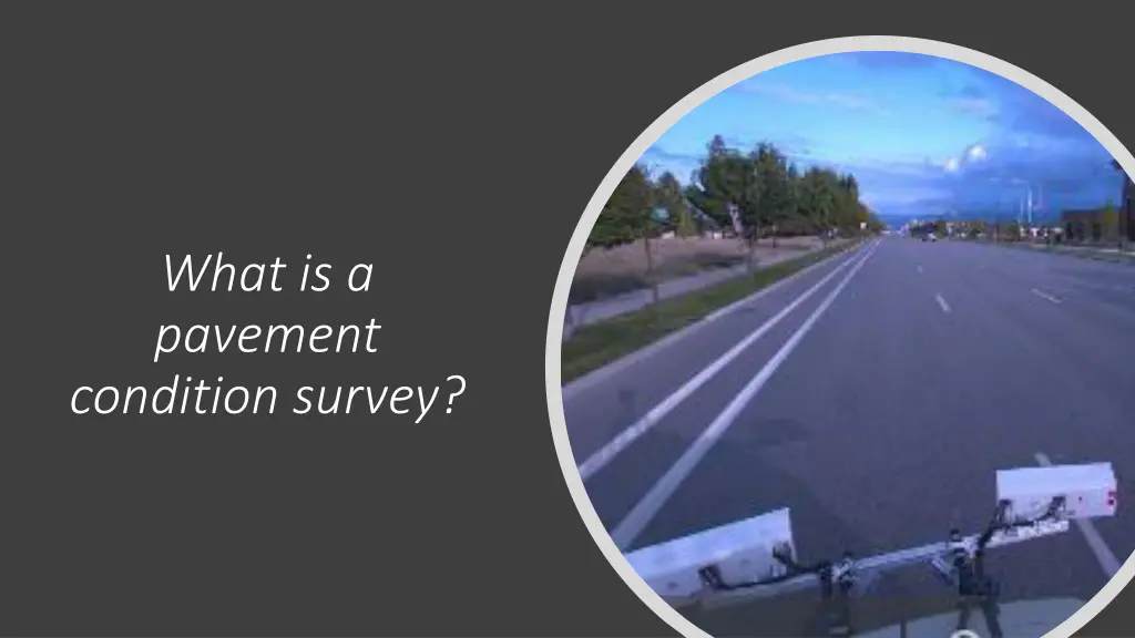 what is a pavement condition survey