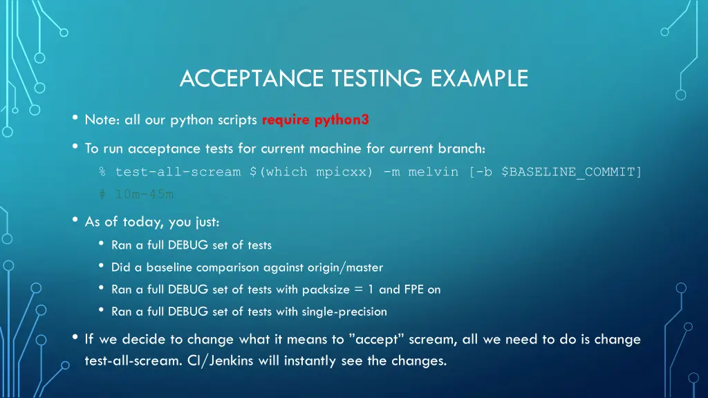 acceptance testing example