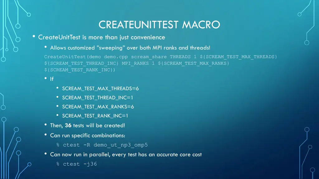 createunittest macro