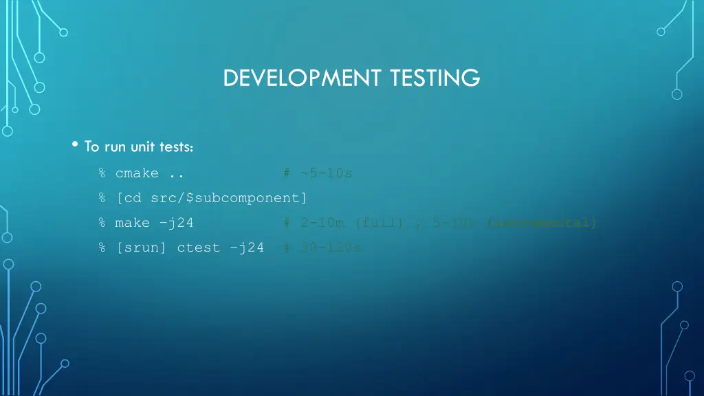 development testing