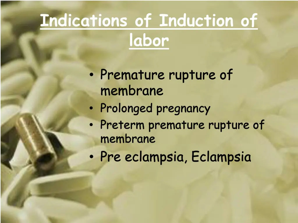 indications of induction of labor