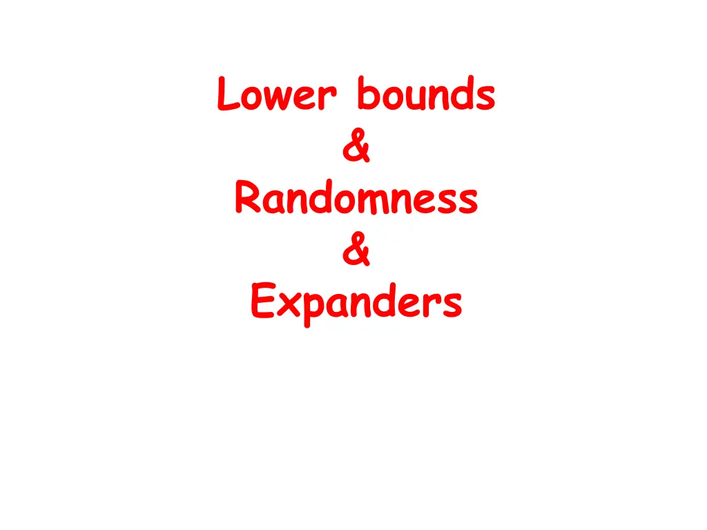 lower bounds randomness expanders