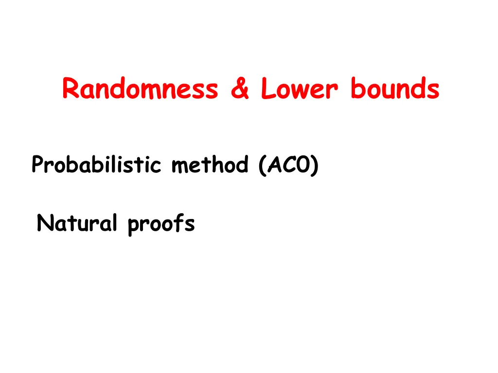 randomness lower bounds