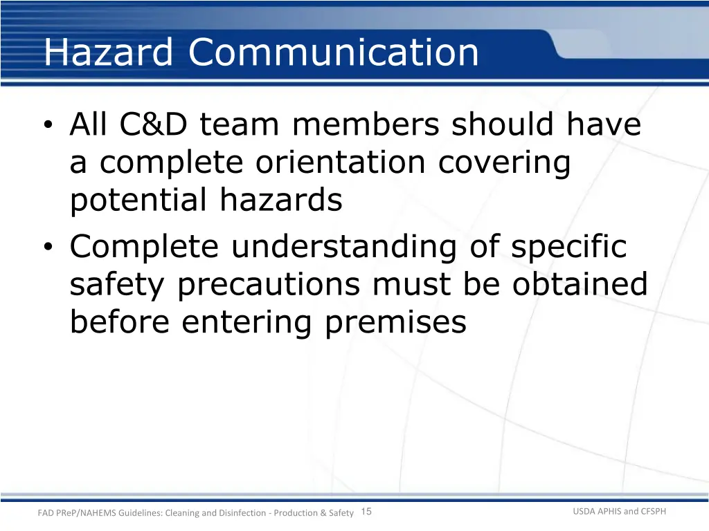 hazard communication