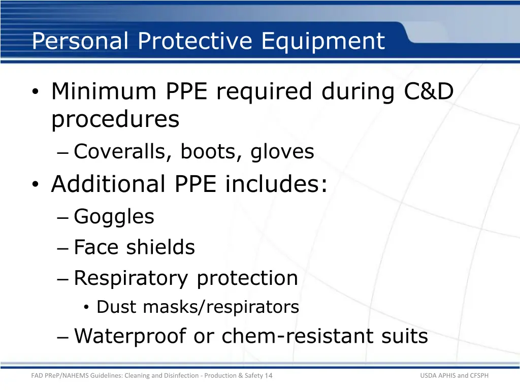 personal protective equipment