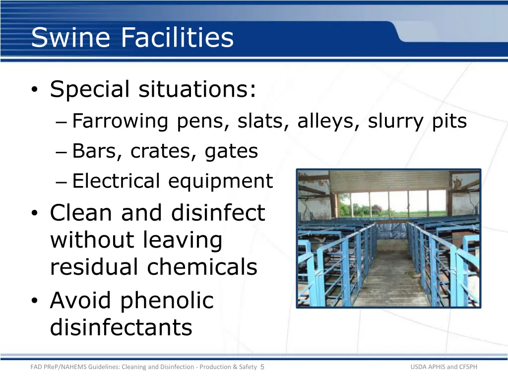 swine facilities