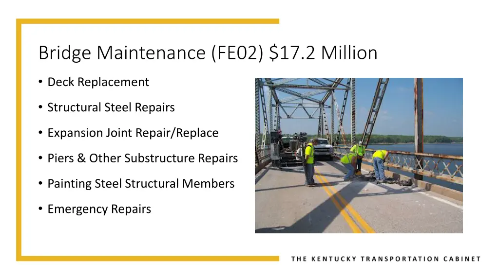 bridge maintenance fe02 17 2 million