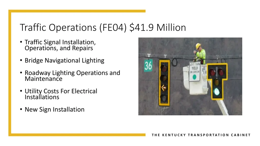 traffic operations fe04 41 9 million