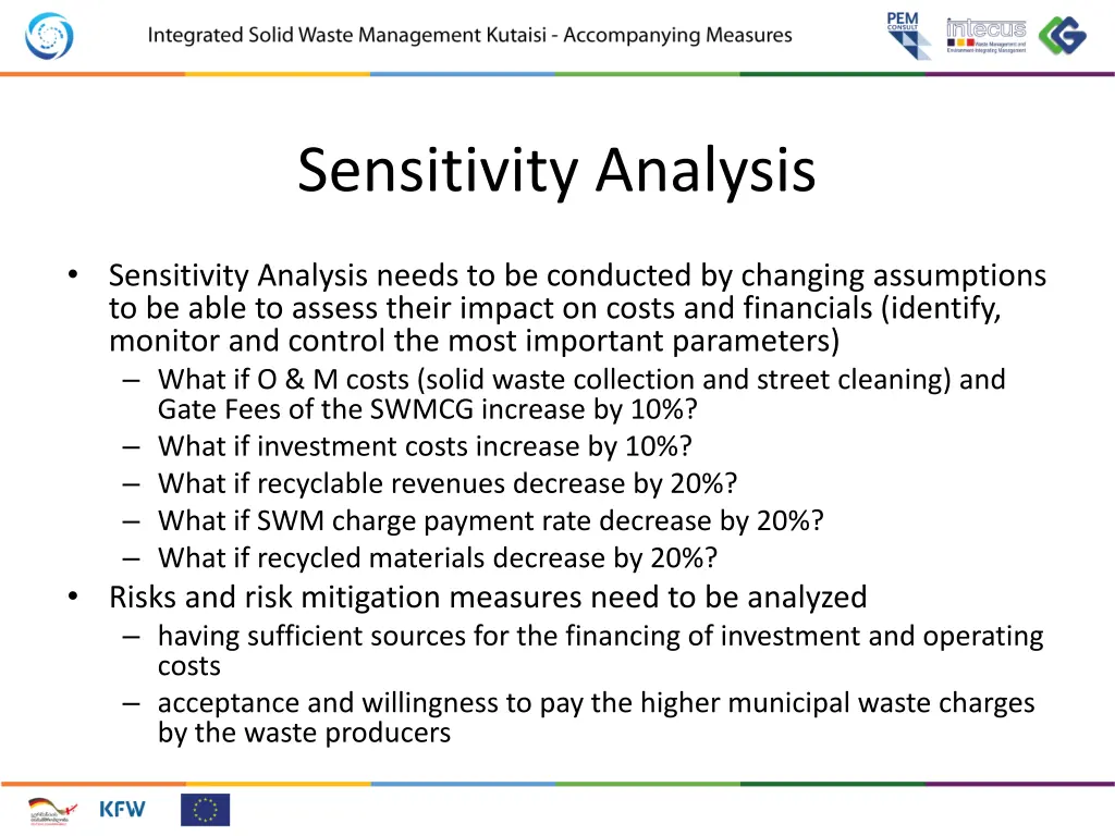 sensitivity analysis