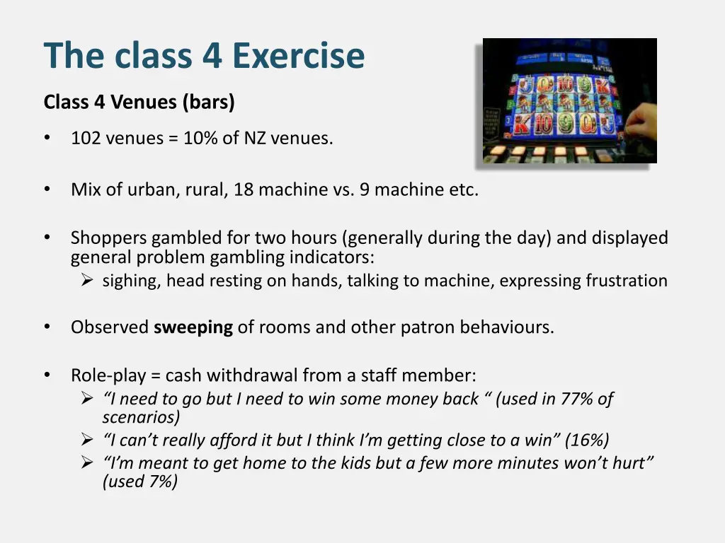 the class 4 exercise