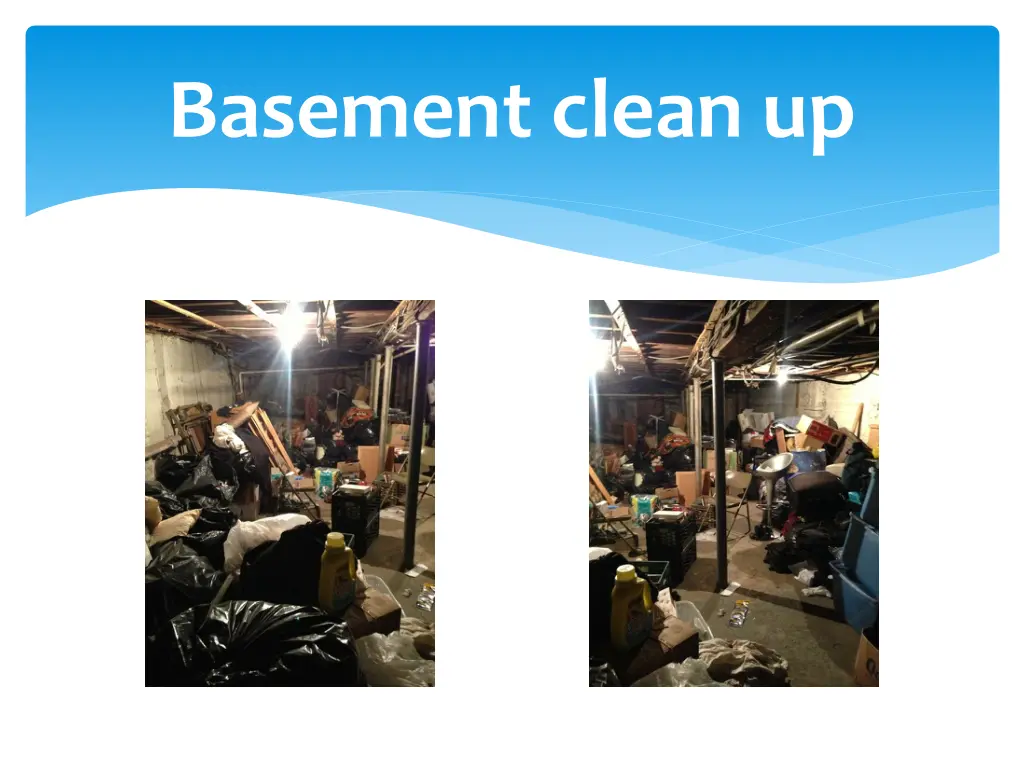 basement clean up