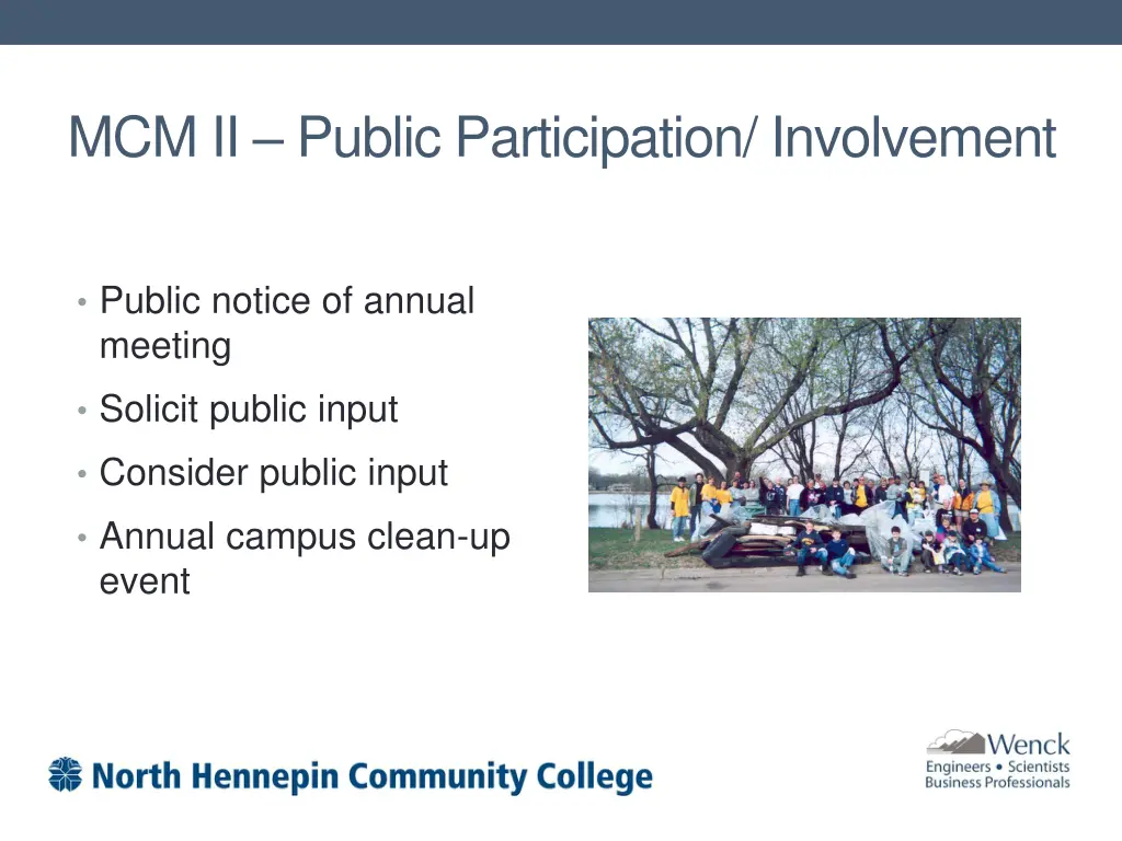 mcm ii public participation involvement