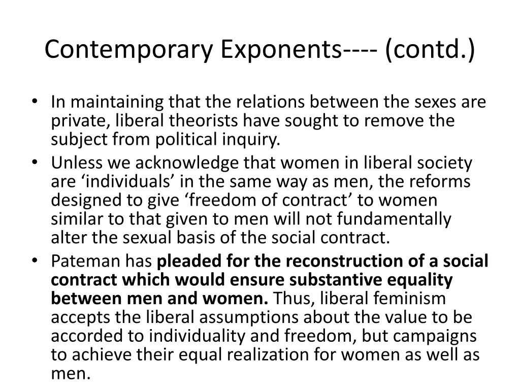 contemporary exponents contd 1