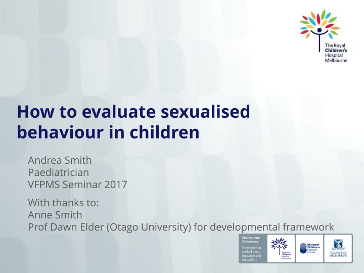 how to evaluate sexualised behaviour in children